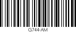 Código de barras (EAN, GTIN, SKU, ISBN): 'G744-AM'