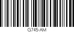 Código de barras (EAN, GTIN, SKU, ISBN): 'G745-AM'
