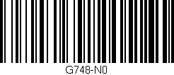 Código de barras (EAN, GTIN, SKU, ISBN): 'G748-N0'