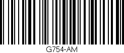 Código de barras (EAN, GTIN, SKU, ISBN): 'G754-AM'