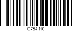 Código de barras (EAN, GTIN, SKU, ISBN): 'G754-N0'