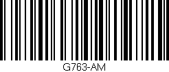 Código de barras (EAN, GTIN, SKU, ISBN): 'G763-AM'