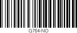 Código de barras (EAN, GTIN, SKU, ISBN): 'G764-NO'