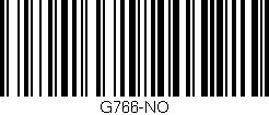 Código de barras (EAN, GTIN, SKU, ISBN): 'G766-NO'
