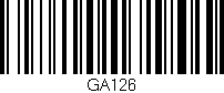 Código de barras (EAN, GTIN, SKU, ISBN): 'GA126'