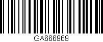 Código de barras (EAN, GTIN, SKU, ISBN): 'GA666969'
