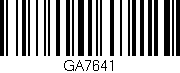 Código de barras (EAN, GTIN, SKU, ISBN): 'GA7641'