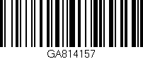 Código de barras (EAN, GTIN, SKU, ISBN): 'GA814157'