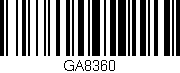 Código de barras (EAN, GTIN, SKU, ISBN): 'GA8360'