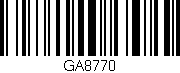 Código de barras (EAN, GTIN, SKU, ISBN): 'GA8770'