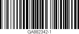 Código de barras (EAN, GTIN, SKU, ISBN): 'GA882342-1'