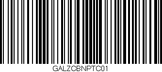 Código de barras (EAN, GTIN, SKU, ISBN): 'GALZCBNPTC01'