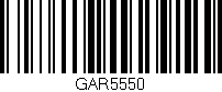 Código de barras (EAN, GTIN, SKU, ISBN): 'GAR5550'