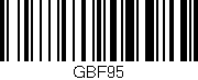 Código de barras (EAN, GTIN, SKU, ISBN): 'GBF95'