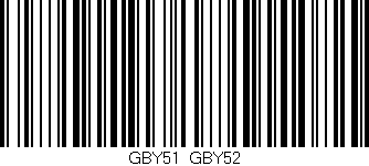 Código de barras (EAN, GTIN, SKU, ISBN): 'GBY51/GBY52'