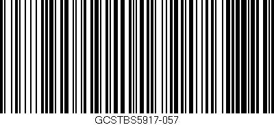 Código de barras (EAN, GTIN, SKU, ISBN): 'GCSTBS5917-057'