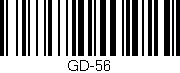 Código de barras (EAN, GTIN, SKU, ISBN): 'GD-56'