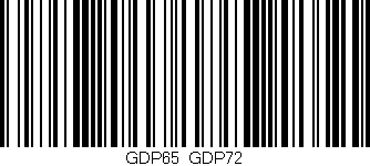 Código de barras (EAN, GTIN, SKU, ISBN): 'GDP65/GDP72'