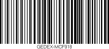 Código de barras (EAN, GTIN, SKU, ISBN): 'GEDEX-MCF918'