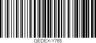 Código de barras (EAN, GTIN, SKU, ISBN): 'GEDEX-Y765'