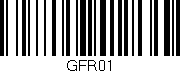 Código de barras (EAN, GTIN, SKU, ISBN): 'GFR01'