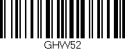 Código de barras (EAN, GTIN, SKU, ISBN): 'GHW52'