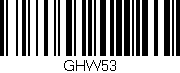 Código de barras (EAN, GTIN, SKU, ISBN): 'GHW53'