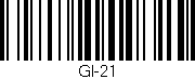 Código de barras (EAN, GTIN, SKU, ISBN): 'GI-21'