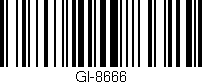 Código de barras (EAN, GTIN, SKU, ISBN): 'GI-8666'
