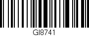 Código de barras (EAN, GTIN, SKU, ISBN): 'GI8741'