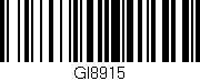 Código de barras (EAN, GTIN, SKU, ISBN): 'GI8915'
