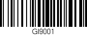 Código de barras (EAN, GTIN, SKU, ISBN): 'GI9001'