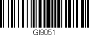 Código de barras (EAN, GTIN, SKU, ISBN): 'GI9051'