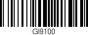 Código de barras (EAN, GTIN, SKU, ISBN): 'GI9100'
