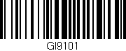 Código de barras (EAN, GTIN, SKU, ISBN): 'GI9101'
