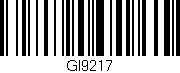 Código de barras (EAN, GTIN, SKU, ISBN): 'GI9217'