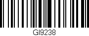 Código de barras (EAN, GTIN, SKU, ISBN): 'GI9238'