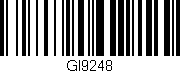 Código de barras (EAN, GTIN, SKU, ISBN): 'GI9248'