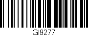 Código de barras (EAN, GTIN, SKU, ISBN): 'GI9277'