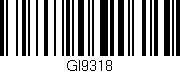 Código de barras (EAN, GTIN, SKU, ISBN): 'GI9318'