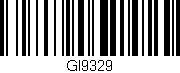Código de barras (EAN, GTIN, SKU, ISBN): 'GI9329'