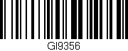 Código de barras (EAN, GTIN, SKU, ISBN): 'GI9356'