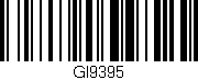 Código de barras (EAN, GTIN, SKU, ISBN): 'GI9395'