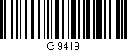 Código de barras (EAN, GTIN, SKU, ISBN): 'GI9419'
