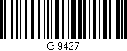 Código de barras (EAN, GTIN, SKU, ISBN): 'GI9427'