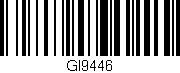 Código de barras (EAN, GTIN, SKU, ISBN): 'GI9446'