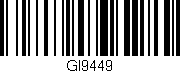 Código de barras (EAN, GTIN, SKU, ISBN): 'GI9449'