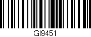 Código de barras (EAN, GTIN, SKU, ISBN): 'GI9451'