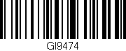 Código de barras (EAN, GTIN, SKU, ISBN): 'GI9474'