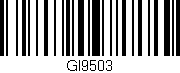 Código de barras (EAN, GTIN, SKU, ISBN): 'GI9503'